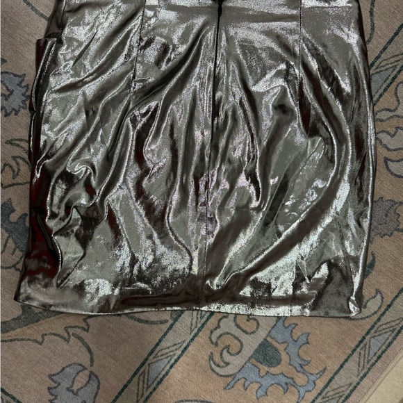 DO+BE Shimmering Silver Mini Skirt - Picture 3 of 5